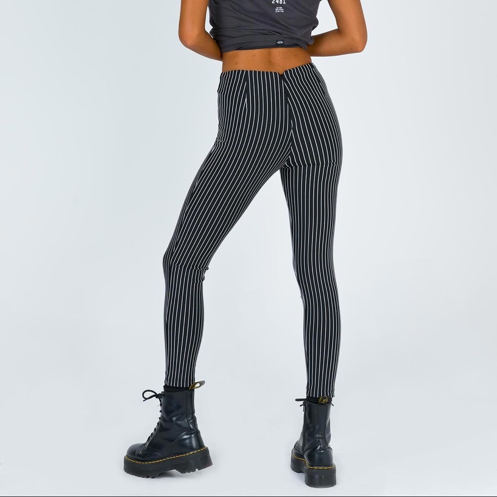 Princess Polly black Striped Pants